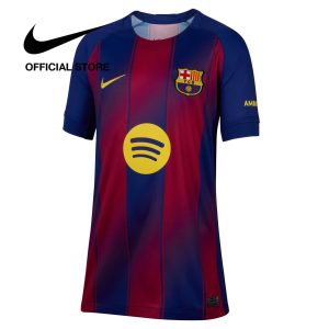 Áo FC Barcelona 2025/26 Stadium Home Big Kids' Nike Dri-FIT Soccer Replica Jersey - BLUE