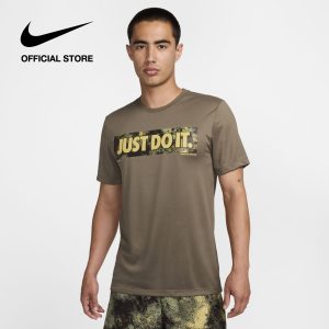 Áo Thun Tay Ngắn Nike Dri-FIT Men's Fitness T-Shirt - Medium Olive