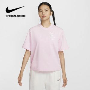 Áo Thun Tay Ngắn Nike Women's Sportswear Short-Sleeve T-Shirt - Pink Foam