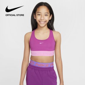 Áo Ngực Thể Thao Nike Kids' Pro Swoosh Sports Bra - Hot Fuchsia