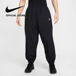 Quần thể thao nam Nike Club Men's Oversized Woven Track Pants - BLACK