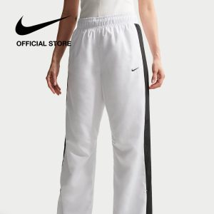 Quần dài Nữ Nike Sportswear Classic Women's Mid-Rise Open-Hem Pants - WHITE