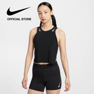Áo tank top thể thao nữ Nike AeroSwift Women's Dri-FIT ADV Cropped Running Tank Top - BLACK