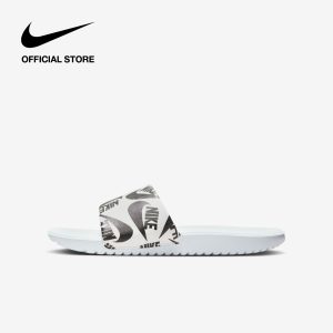 Dép Quai Ngang Nike Kids' Kawa SE Just Do It Little/Big Kids' Grade School (Boys') Slides - Football Grey