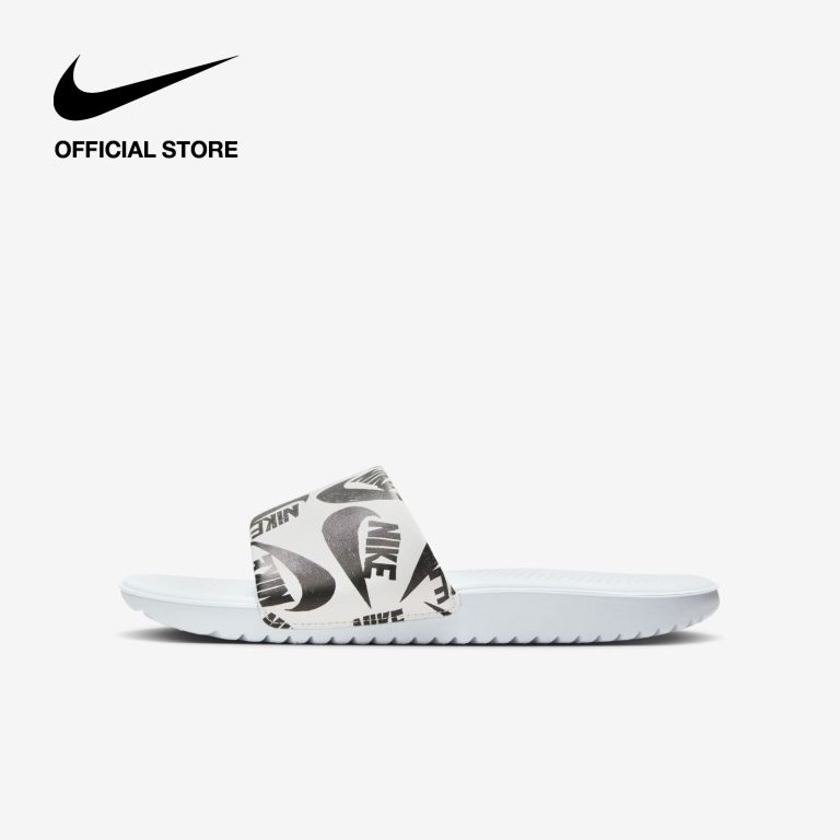 Dép Quai Ngang Nike Kids' Kawa SE Just Do It Little/Big Kids' Grade School (Boys') Slides - Football Grey