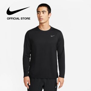 Áo thun Nam Nike Miler Men's Dri-FIT UV Long-Sleeve Running Top - BLACK